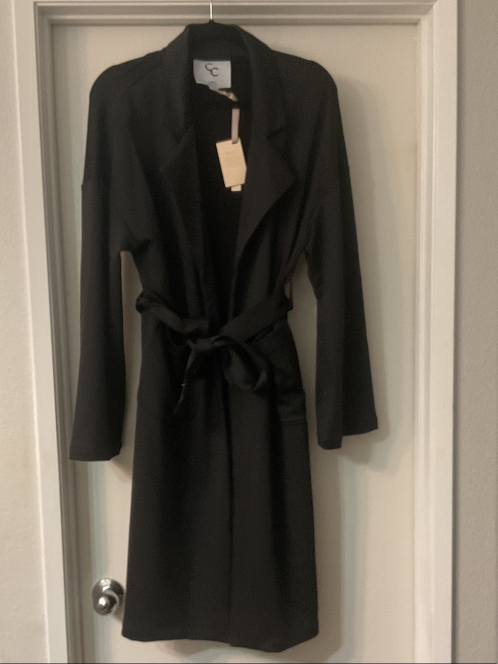 Stacci Athletics Black Belted Trench Coat